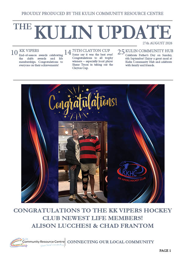 Kulin Update 27th August 2026