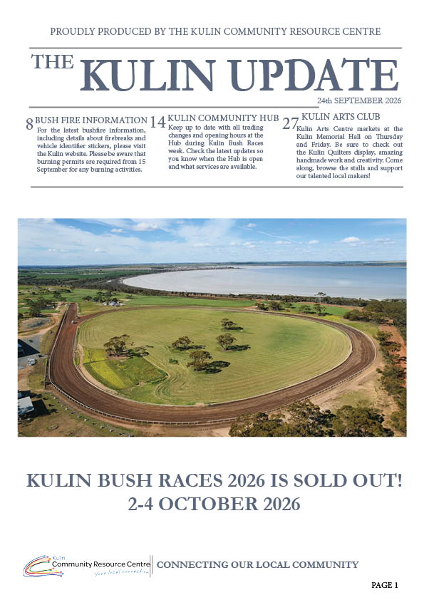 Kulin Update 24 September 2026