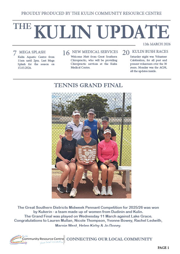 Kulin Update 12th March 2026