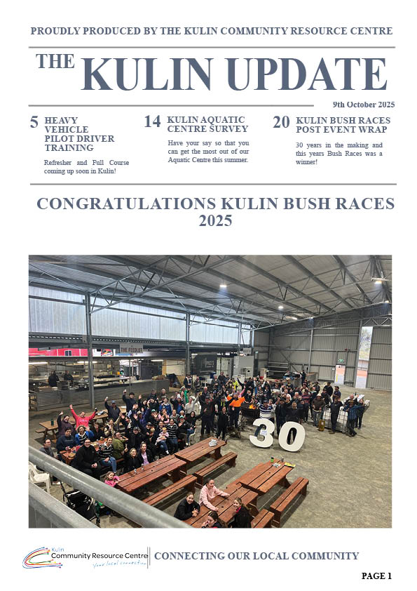 The Kulin Update 9 October 2025